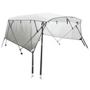 vidaXL négyágú bimini tető hálós oldalfalakkal 243x(200-213)x137 cm
