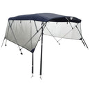 vidaXL négyágú bimini tető hálós oldalfalakkal 243x(170-182)x137 cm