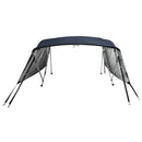 vidaXL négyágú bimini tető hálós oldalfalakkal 243x(170-182)x137 cm