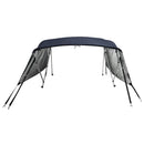 vidaXL négyágú bimini tető hálós oldalfalakkal 243x(230-244)x137 cm