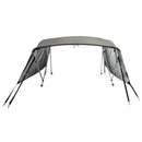 vidaXL négyágú bimini tető hálós oldalfalakkal 243x(170-182)x137 cm