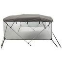 vidaXL négyágú bimini tető hálós oldalfalakkal 243x(170-182)x137 cm