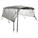 vidaXL négyágú bimini tető hálós oldalfalakkal 243x(185-198)x137 cm