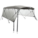 vidaXL négyágú bimini tető hálós oldalfalakkal 243x(200-213)x137 cm