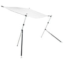 vidaXL fehér T-alakú árnyékolóhosszabbító 170 x 170 x (115-183) cm