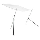 vidaXL fehér T-alakú árnyékolóhosszabbító 170 x 208 x (115-183) cm