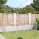 vidaXL szürke horganyzott acél csirkeketrec 400x100x190 cm