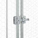 vidaXL szürke horganyzott acél csirkeketrec 400x100x190 cm