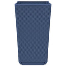 vidaXL 2 db kékszürke polipropilén kerti ültetőláda 32,5 x 32,5 x 57 cm