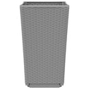 vidaXL 2 db világosszürke polipropilén kerti virágláda 32,5x32,5x57 cm