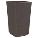 vidaXL 2 db barna polipropilén kerti ültetőláda 32,5 x 32,5 x 57 cm