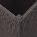 vidaXL 2 db barna polipropilén kerti ültetőláda 32,5 x 32,5 x 57 cm