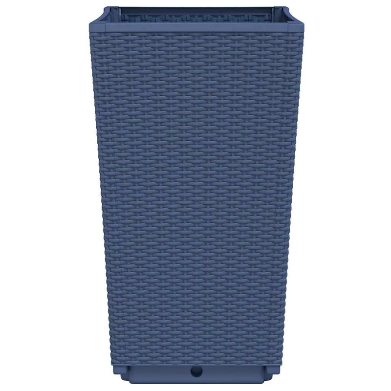 vidaXL 4 db kékszürke polipropilén kerti ültetőláda 32,5 x 32,5 x 57 cm
