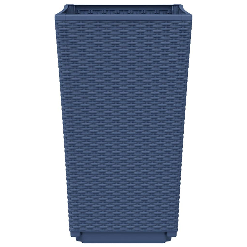 vidaXL 4 db kékszürke polipropilén kerti ültetőláda 32,5 x 32,5 x 57 cm
