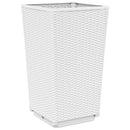 vidaXL 4 db fehér polipropilén kerti ültetőláda 32,5 x 32,5 x 57 cm