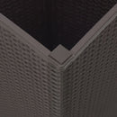 vidaXL 4 db barna polipropilén kerti ültetőláda 32,5 x 32,5 x 57 cm