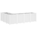 vidaXL fehér polipropilén kerti ültetőláda 160 x 120 x 53 cm