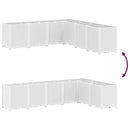 vidaXL fehér polipropilén kerti ültetőláda 160 x 160 x 53 cm