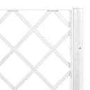 vidaXL fehér polipropilén rácsos kerti ültetőláda 160 x 40 x 140 cm