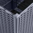 vidaXL szürke polipropilén rácsos kerti ültetőláda 160 x 120 x 140 cm