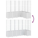 vidaXL fehér polipropilén rácsos kerti ültetőláda 160 x 120 x 140 cm