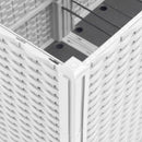 vidaXL fehér polipropilén rácsos kerti ültetőláda 160 x 120 x 140 cm