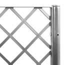 vidaXL világosszürke PP rácsos kerti ültetőláda 80 x 40 x 142 cm