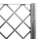 vidaXL világosszürke PP rácsos kerti ültetőláda 80 x 40 x 142 cm