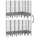 vidaXL világosszürke PP rácsos kerti ültetőláda 160 x 120 x 142 cm