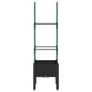 vidaXL fekete polipropilén rácsos kerti ültetőláda 40 x 40 x 142,5 cm