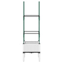 vidaXL fehér polipropilén rácsos kerti ültetőláda 40 x 40 x 142,5 cm