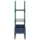 vidaXL kékszürke polipropilén rácsos kerti ültetőláda 80 x 40 x 142,5 cm