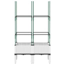 vidaXL fehér polipropilén rácsos kerti ültetőláda 80 x 40 x 142,5 cm