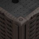 vidaXL barna polipropilén rácsos kerekes ültetőláda 150 x 80 x 54 cm