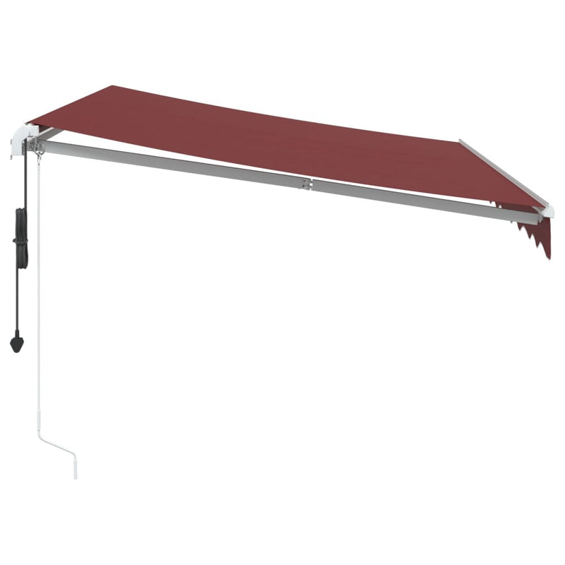vidaXL burgundi vörös automata kihúzható napellenző 300 x 250 cm
