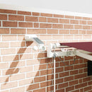 vidaXL burgundi vörös automata kihúzható LED-es napellenző 450x300 cm