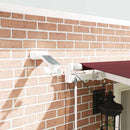 vidaXL burgundi vörös automata kihúzható LED-es napellenző 600x300 cm