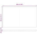 vidaXL burgundi vörös kézzel kihúzható napellenző 500 x 300 cm