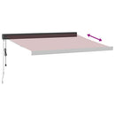 vidaXL burgundi vörös automata behúzható napellenző 350 x 250 cm