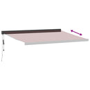 vidaXL burgundi vörös automata napellenző 400 x 300 cm