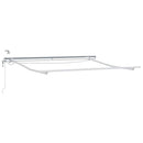 vidaXL barna automata kihúzható LED-es napellenző 300 x 250 cm