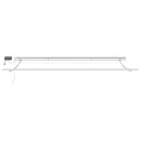 vidaXL barna kézzel kihúzható LED-es napellenző 400 x 300 cm