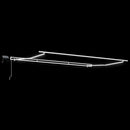 vidaXL barna kézzel kihúzható LED-es napellenző 400 x 300 cm