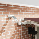 vidaXL barna automata kihúzható LED-es napellenző 500 x 300 cm
