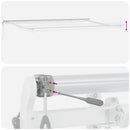 vidaXL barna automata kihúzható LED-es napellenző 600 x 300 cm