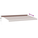 vidaXL barna automata behúzható napellenző 600 x 350 cm