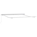 vidaXL barna kézzel kihúzható napellenző 300 x 250 cm