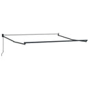 vidaXL barna kézzel kihúzható napellenző 300 x 250 cm