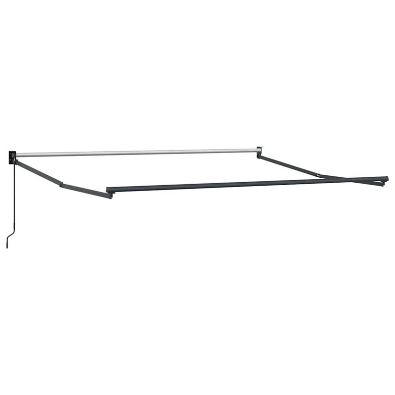 vidaXL barna kézzel kihúzható napellenző 300 x 250 cm