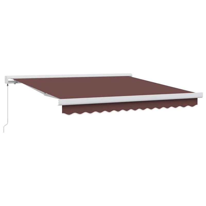 vidaXL barna kézzel kihúzható napellenző 300 x 250 cm